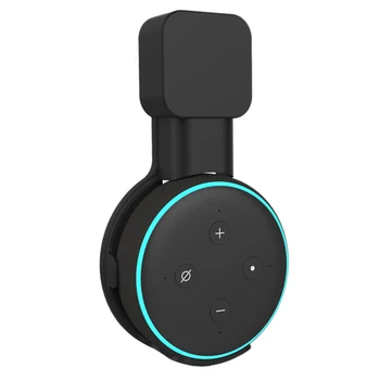 

Outlet Wall Mount Holder Space Saving Stand Bracket Assistants Accessories for Echo Dot 3 Smart Speaker with Cord Arrangement