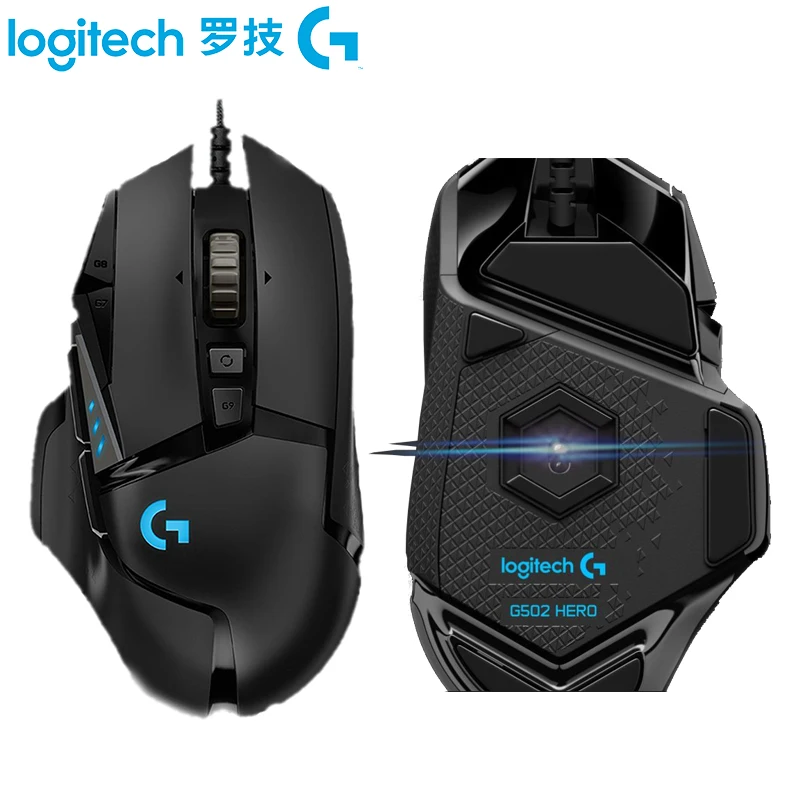 Logitech Mouse Gamer G502 Lightspeed, Mouse Sem Fio Hero 16000 Dpi, Suporta Powerplay Para Pc