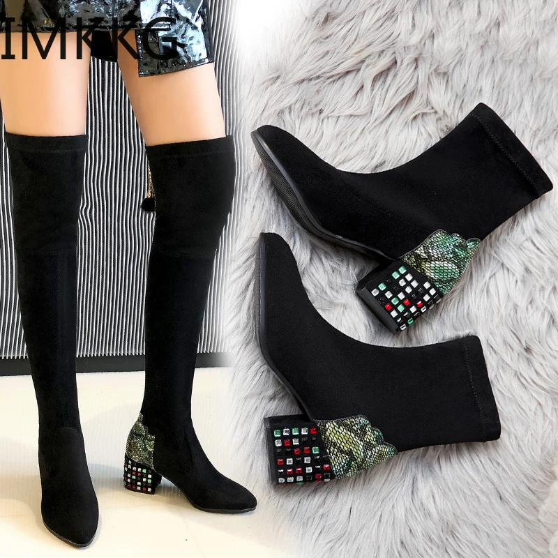 

Women Shoes Winter Autumn Women Botas Shoes Casual Women High Heels Pumps Warm Ankle Boots Mujer Zapatos