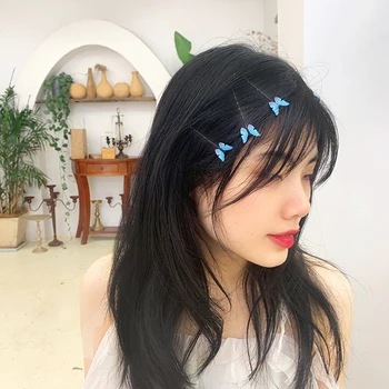 

4pcs Butterfly Girls Hair Clips Practical Classic Creative Design Chic Korean Sweet Barrettes Women Hairpins Headwear