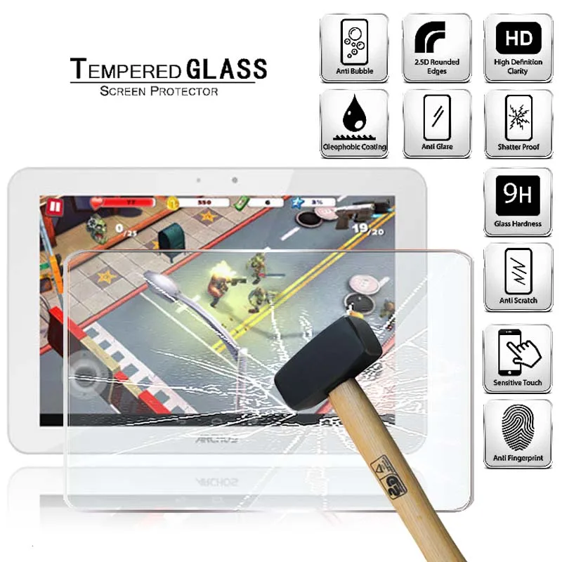 

Tablet Tempered Glass Screen Protector Cover for Archos 101 Platinum Tablet Computer Anti-Scratch Explosion-Proof Screen