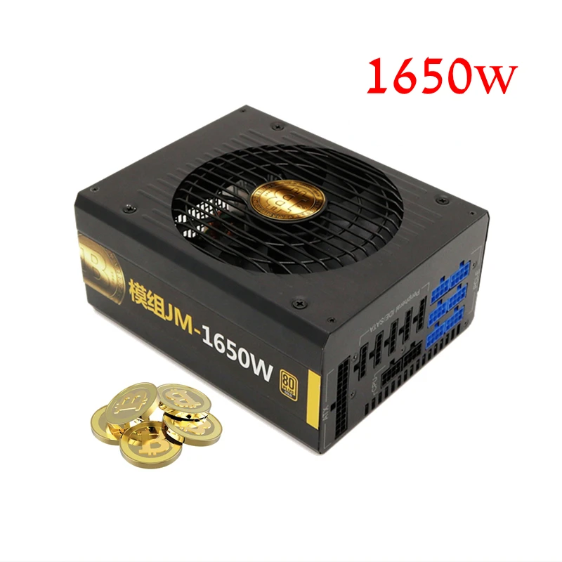 PC блок питания 1600 Вт настоящий криптовалюта Биткойн PSU ETH Майнинг Машина источник