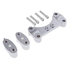 1 комплект Серебряный CNC 25 мм/1 ''мотоцикл руль стояки бар крепление зажим