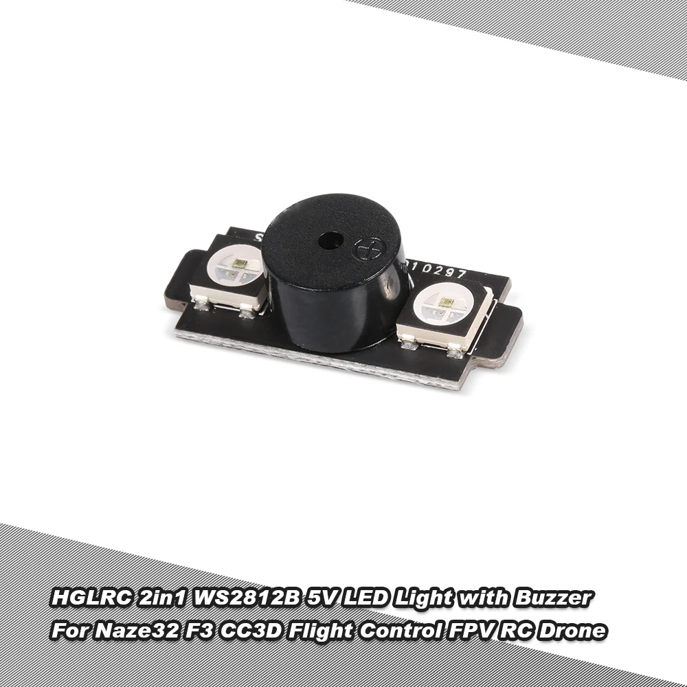 HGLRC 2 в 1 WS2812B 5 светодиодный с сигналом тревоги основной свет двигателя для Naze32 F3 CC3D