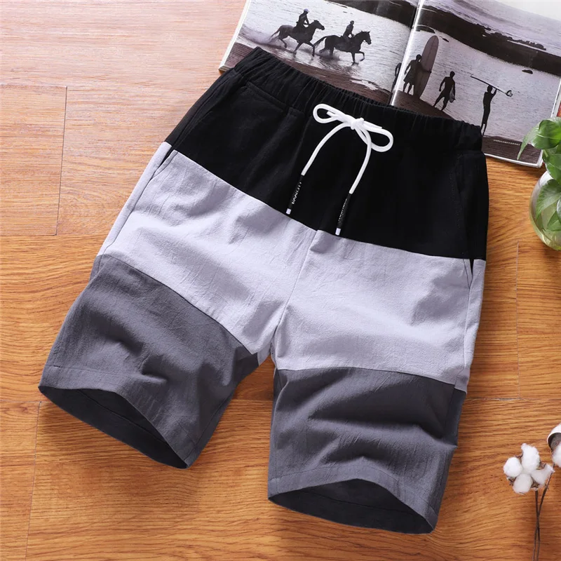 

2020 Mens 3 In 1 Fitness Running Shorts Men Sports Mens Summer Fashion Leisure Loose Belt Drawstring Beach Sports Men Shorts