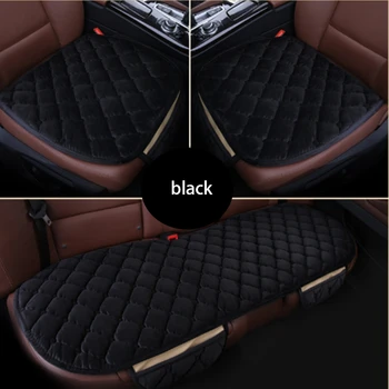 

Universal car seat cover winter plush warm non-slip detachable car plush seat free punching mat single piece