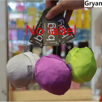 

New Round ball Elastic Cotton shopping bag foldable tote Reusable Portable Shoulder Folding pouch handbags printing