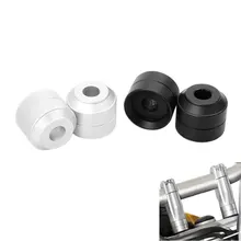 2x Мотоцикл черный/серебристый руль стояк движется бар вверх 20 мм адаптер для 2013- BMW F650 F700 F800GS