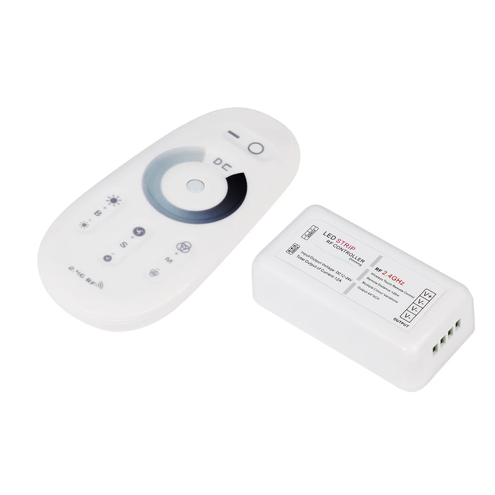 DC12-24V сенсорный экран RF 2,4G контроллер+ RGB/RGBW/Одноцветный/CCT контроллер светодиодной ленты/диммер для светодиодной ленты 5050