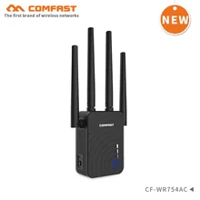 Comfast AC1200 wifi ретранслятор/маршрутизатор/точка доступа беспроводной 5G 1200 Мбит/с расширитель диапазона Wi-Fi усилитель сигнала 4 внешних антенны