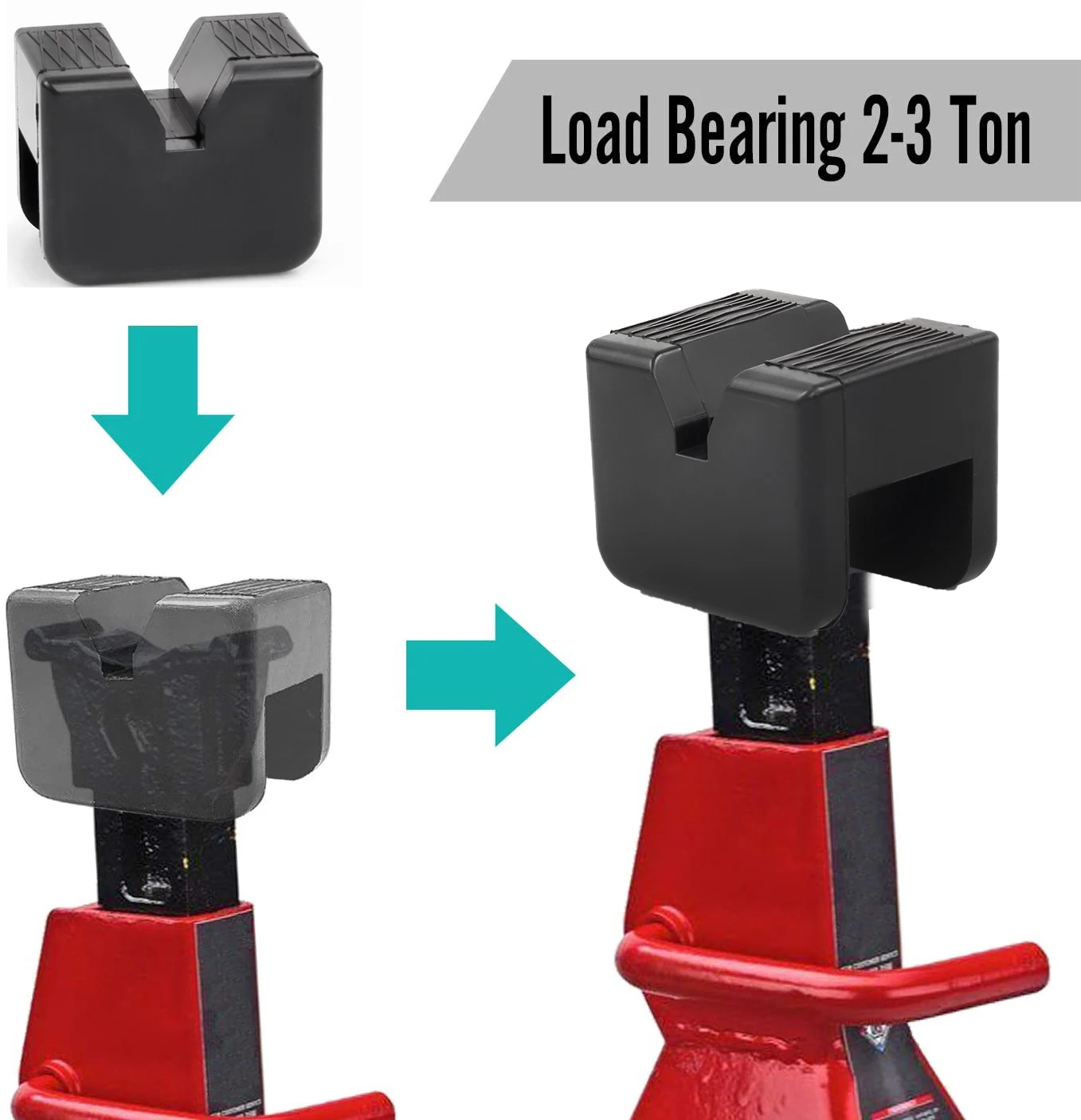 

Car Slotted Lift Jack Stand Rubber Pads Floor Adapters Frame Rail Pinch Lifting Universal Repair Tools for VW Toyota Nissan Ford
