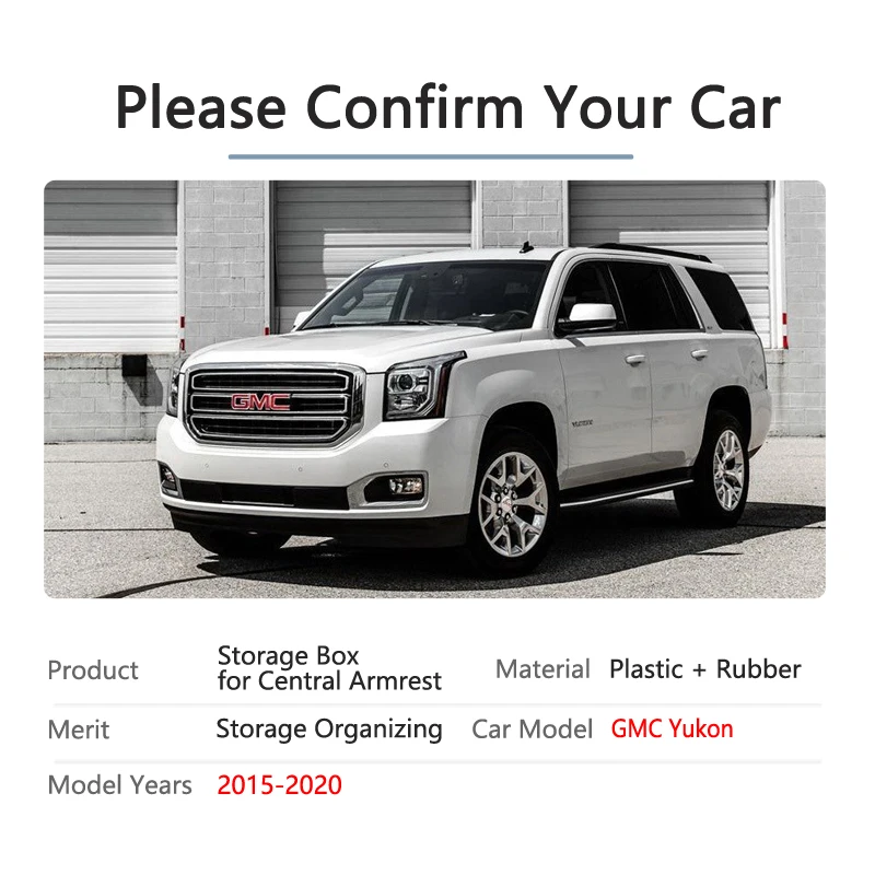 Автомобильный Органайзер аксессуары для GMC Yukon подлокотник коробка для хранения средства ухода копилку K2UC/G