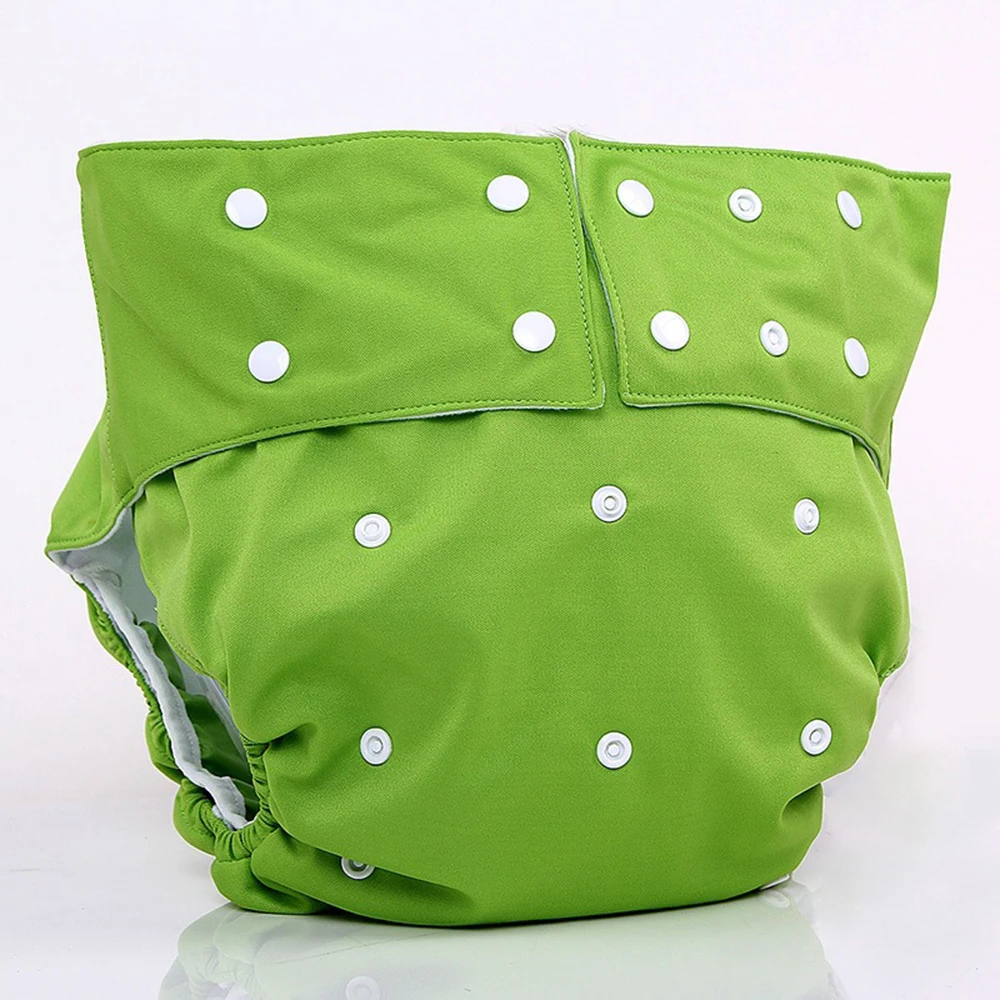 Adult Diapers PUL Incontinence Pants Waterproof Cloth Diaper Cover Washable Inserts Reusable Free Size Pink Snap Nappy 5 Sets