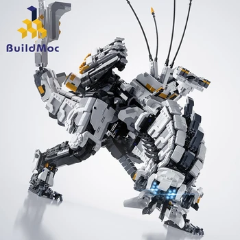 

Buildmoc DIY Super Horizon Dawn Thunder Tooth Mechanical Monster Series Building Blocks toys for children gifts