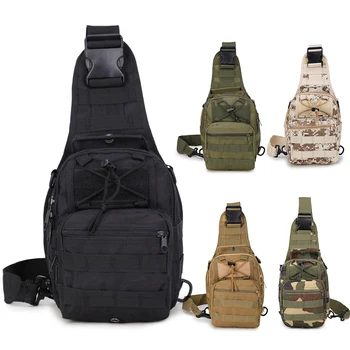 

Unisex Nylon Oxford Fabric Multifunctional Men and Women Chest Shoulder Satchel Bag Tactical Sling Pack Camping Shoulder Pack