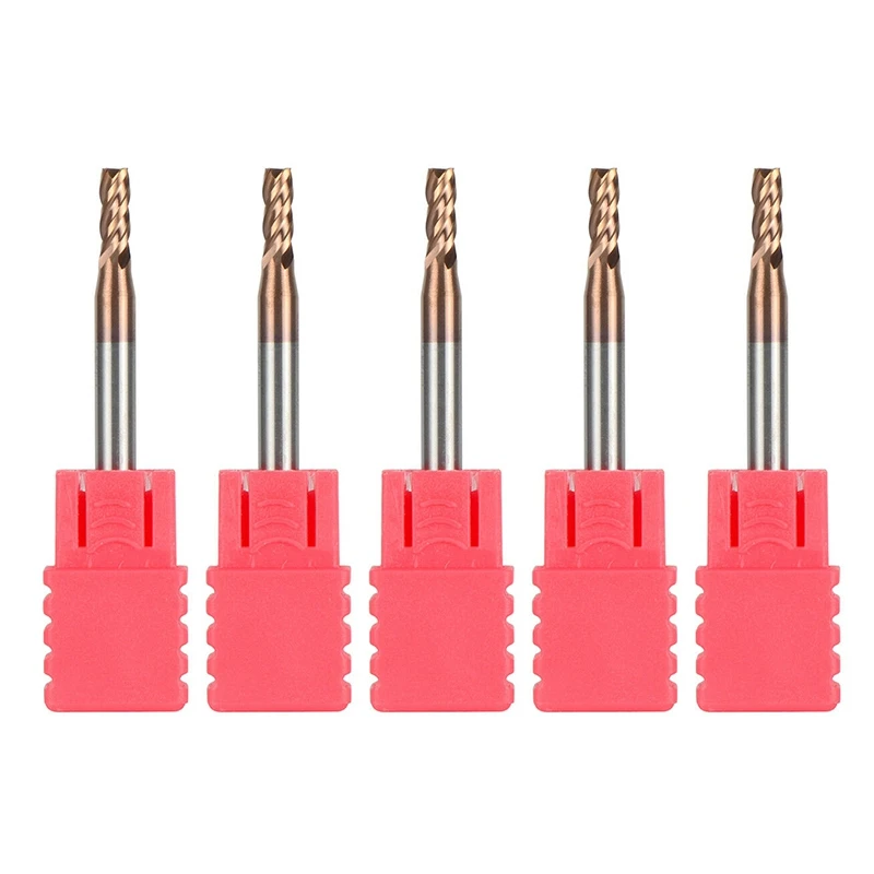 

5PCS 3mm Solid Carbide Endmills Endmill D3X8XD4X50L 4Flute Side Milling Slotting Profiling Face Mill Standard Length