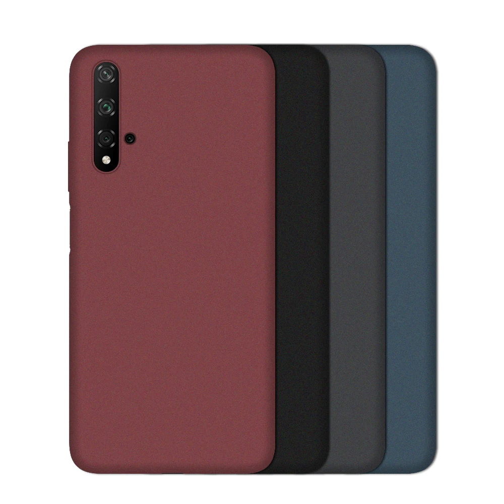 Mature and Elegant Granular Matte Silicone Soft Case for HUAWEI Honor 20 Pro lite 20i 10 10i View | Мобильные телефоны и