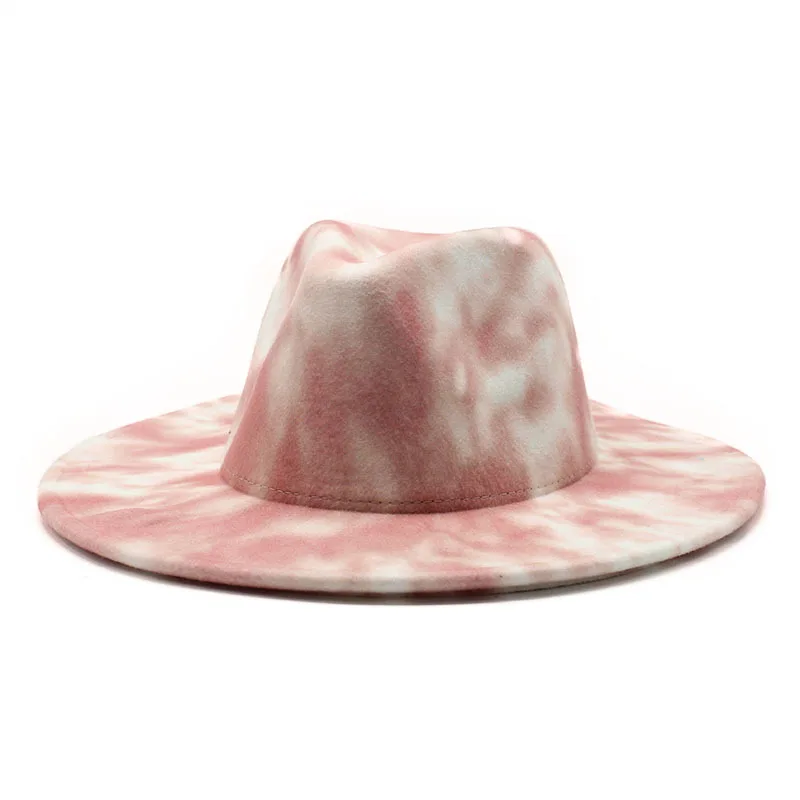Fedora Hat Winter Ladies Men Flat Brim 
