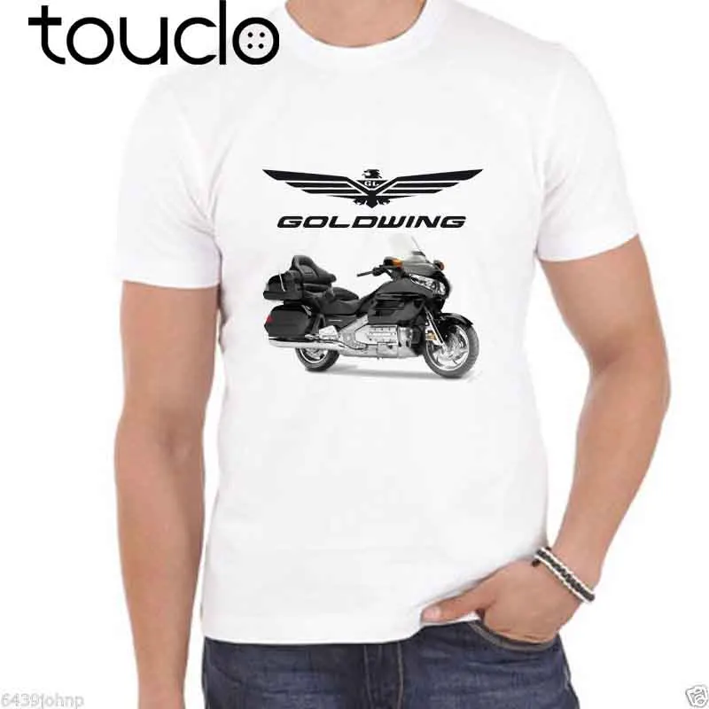 Новая летняя черная футболка с изображением японского мотоцикла золотого крыла