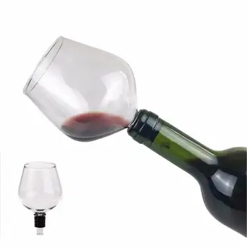 

Fashion Drinking Directly from Bottle Clear Wine Glass Goblet Champagne Cup Barware Easy To Clean Perfect Gift Safe Material