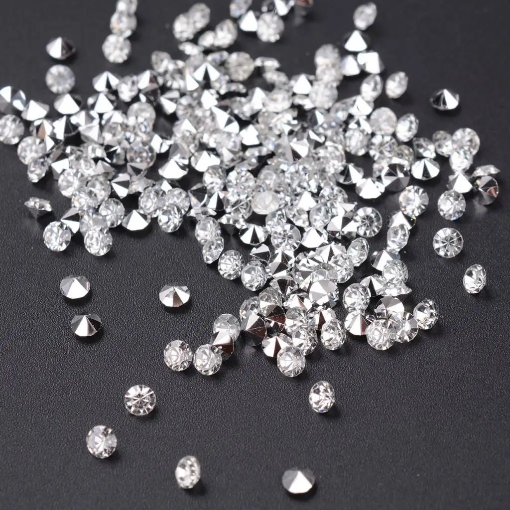 5000pcs 3mm Clear Wedding Table Scattering Crystal Resin Diamond Gemstone for