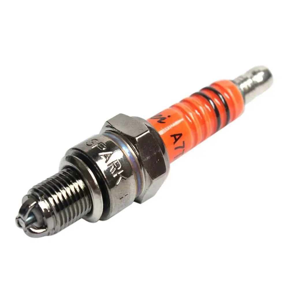 

1pc Spark Plug High Performance 3-Electrode For A7TC A7TJC GY6 50cc-125cc Scooter Motorcycle Spark Plug Accessories
