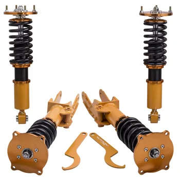 

Coilovers Kit for Porsche Cayenne Base Sport Utility 4-Door 3.2L 2004-2006 Strut Adj. Height Coil Shocks Absorber Struts Damper