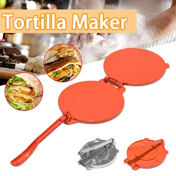 

2 Color Tortilla Maker Cake Press Pot Tool Dough PressureTortilla Aluminum Alloy Pie Machine Press Home Appliance Part Tools