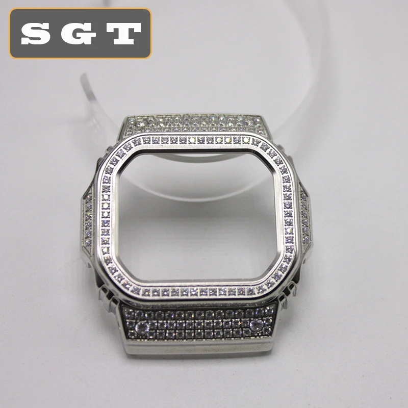 

Diamond bezel Watch Bands Watch Strap Watchbands DW5600/GW5000/5610 SERIES Bracelet Fit For Watch Stainless Steel