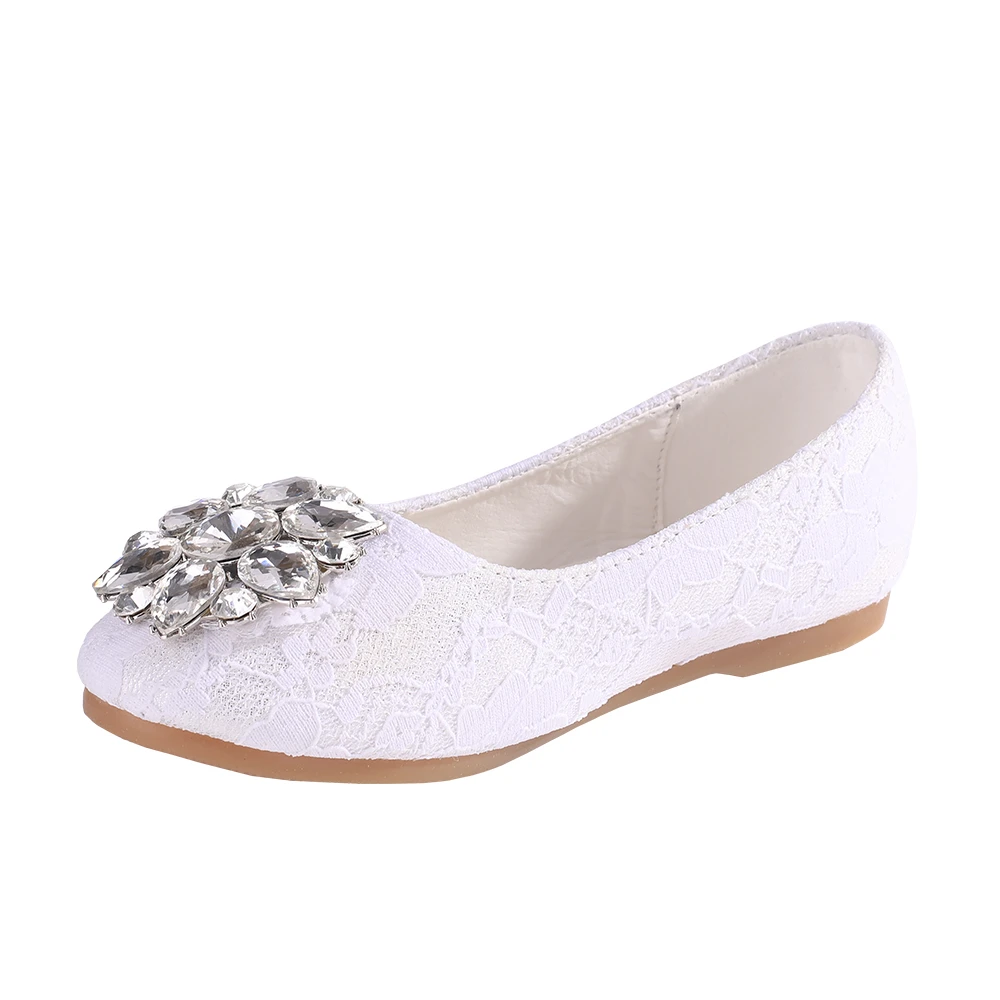 flower girl lace shoes