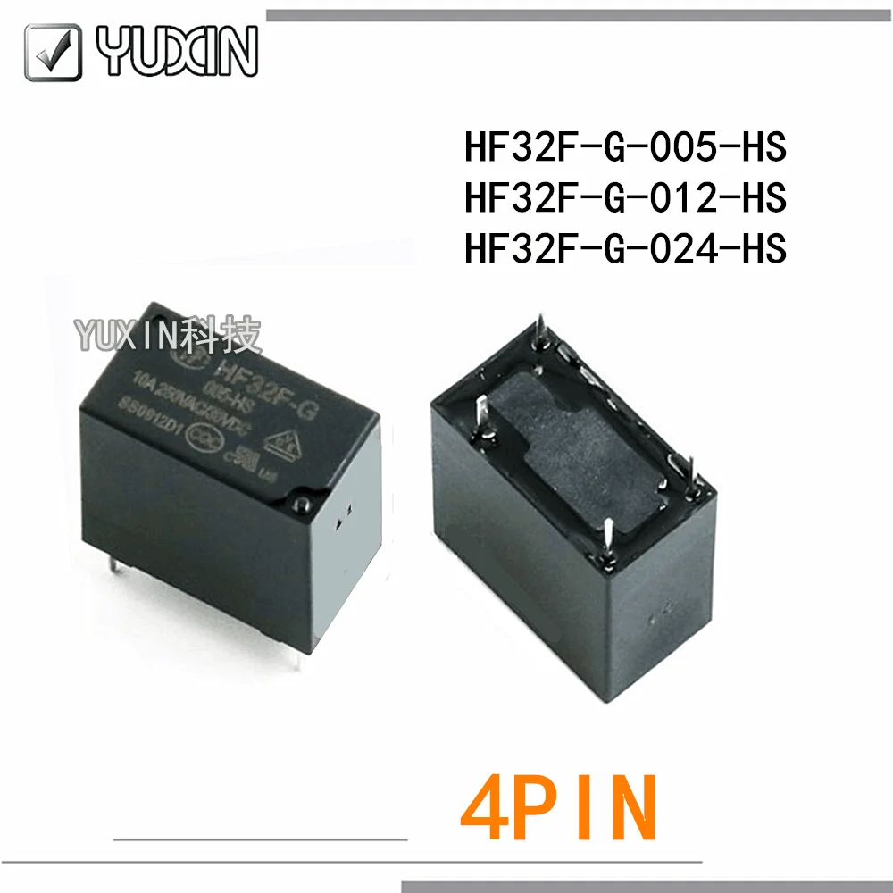 20 шт./лот 100% оригинальное и новое реле HF32F-G-005-HS 5 в постоянного тока HF32F-G-012-HS 12 В 10 А