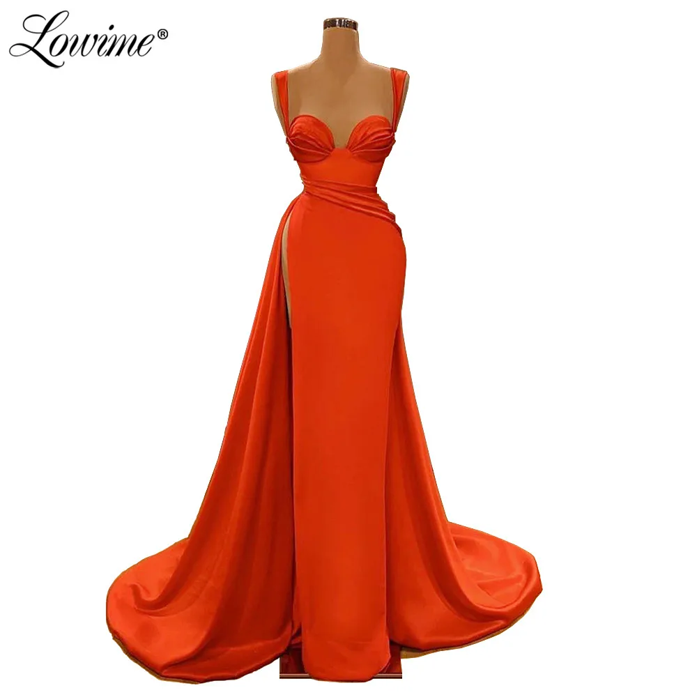 

Hot Sexy High Split Side Prom Dresses Saudi Arabic Evening Dresses Robe De Soiree Wedding Party Gown Aibye Turkish Islamic Dress