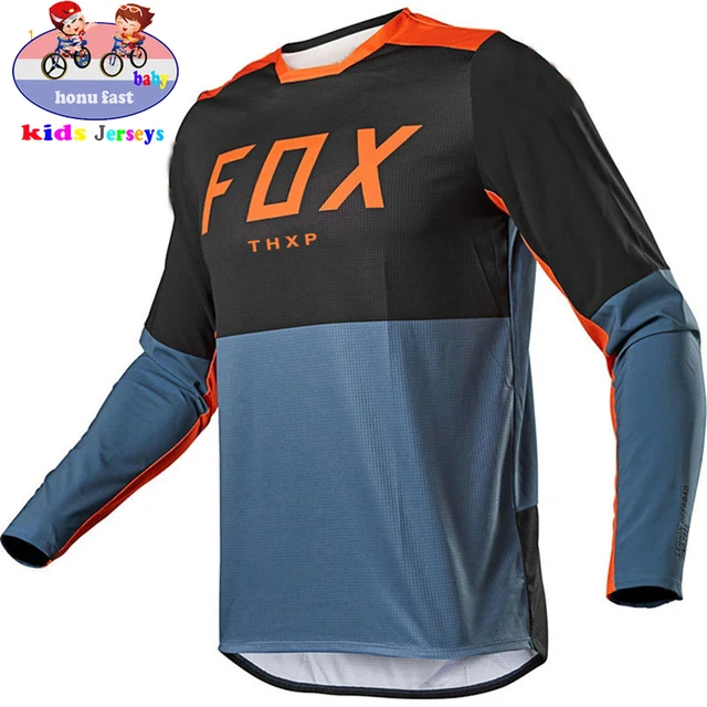 Camiseta de competición para niños, de ciclismo para cross country, FOX MTB DH MX|Maillot de ciclismo| - AliExpress