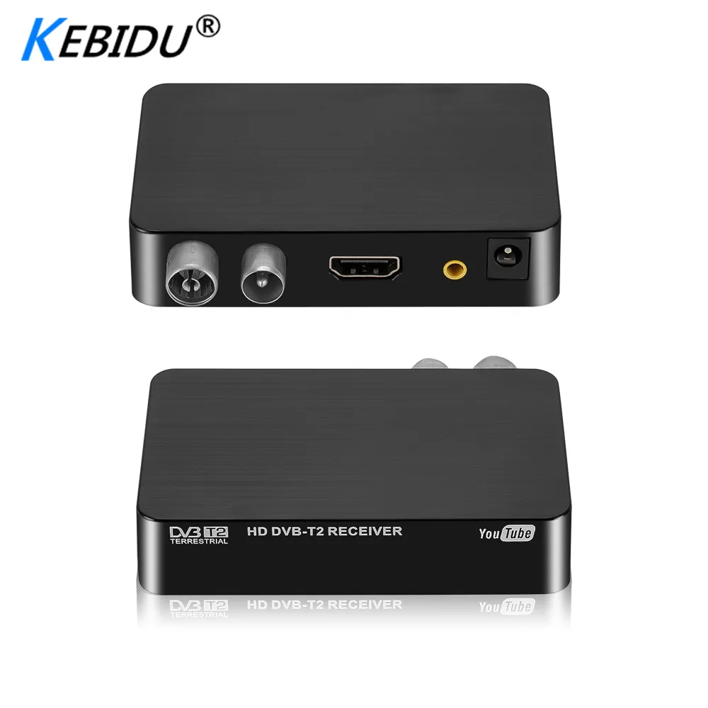 

Kebidu DVB T2 HDMI HD 1080P Tuner Receiver Satellite Decoder TV Box TV Tuner USB2.0 Built-in Russian Manual For Monitor Adapter