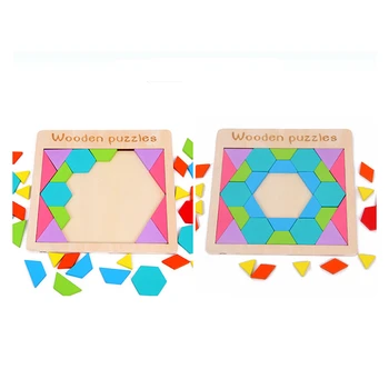 

Wooden Children's Early Education Geometric Shape Cognitive Puzzle Jigsaw Board Baby Kid Development Intelligence Toy Brinquedos