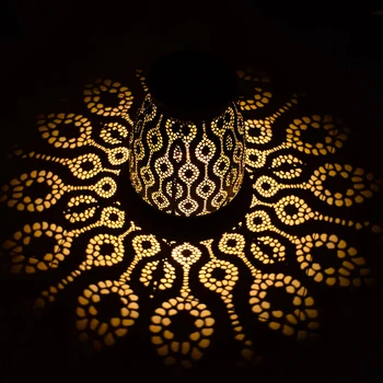 

Solar Light Projection Lamp Lantern Hanging Solar Lights Outdoor Garden Lights Metal Waterproof LED Table Lamp Home Decoration