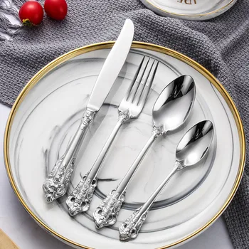 

Full Tableware Spoon Fork Set Tableware Sets Stainless Steel Cutlery Fork Spoon Knife Dinnerware Set of Spoons and Forks Home