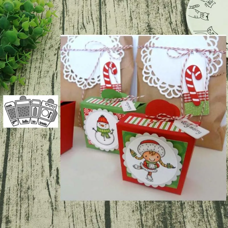 

Metal cutting dies takeout box cut die mold decoration Scrapbooking Embossing paper craft mould punch stencils