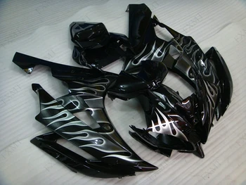 

for YAMAHA YZFR6 2007 Motorcycle Fairing YZF600 R6 07 Fairing Kits YZF600 R6 2006 - 2007 Bodywork Silvery Black Flame