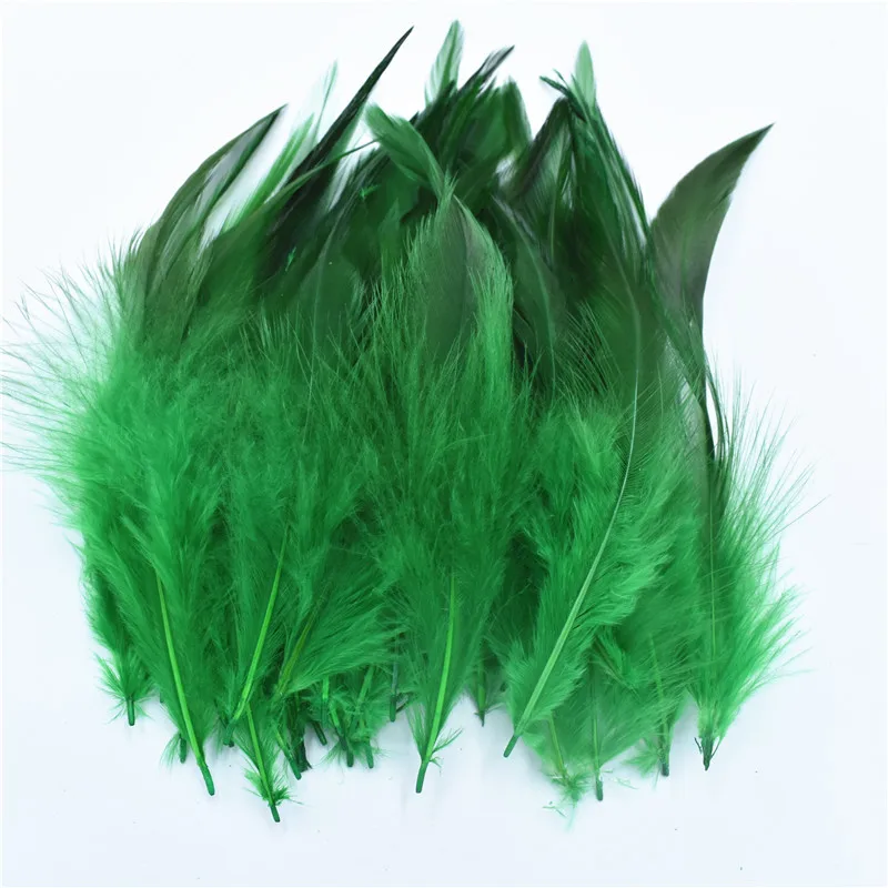 Green 100 шт./лот, перо фазана, 4-6 дюймов, 10-15 см, куриные перья, сделай сам, куриное перо, Ювелирное Украшение, шлейф - Цвет: Green
