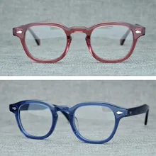 49 мм) ацетатные прозрачные очки для мужчин и женщин, прозрачная квадратная оправа для очков, оптическая близорукость, оправы для очков по рецепту, очки