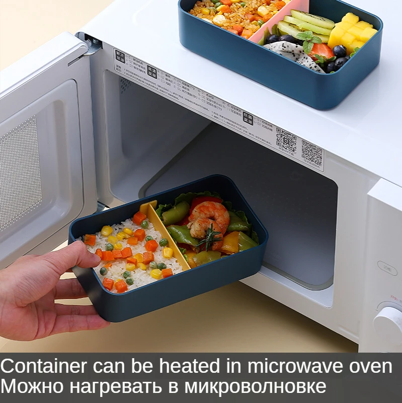 

Japanese Portable Lunch Box For Kids School Microwave Plastic Bento Box With Movable Compartments Salad Fruit Food Container Box