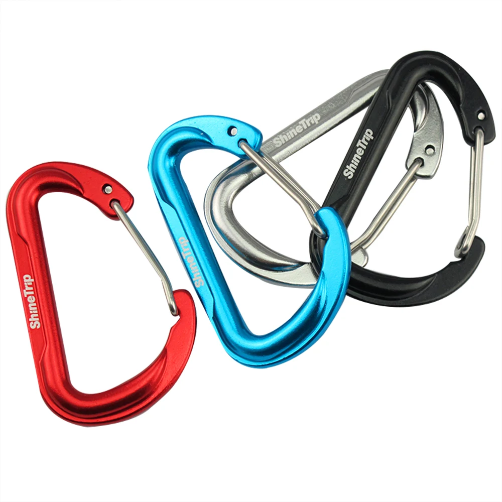 

Aluminum Alloy Carabiner Keychain Outdoor Camping Traveling D-ring Snap Clip Lock Buckle Hook Portable Fishing Tool AHPU