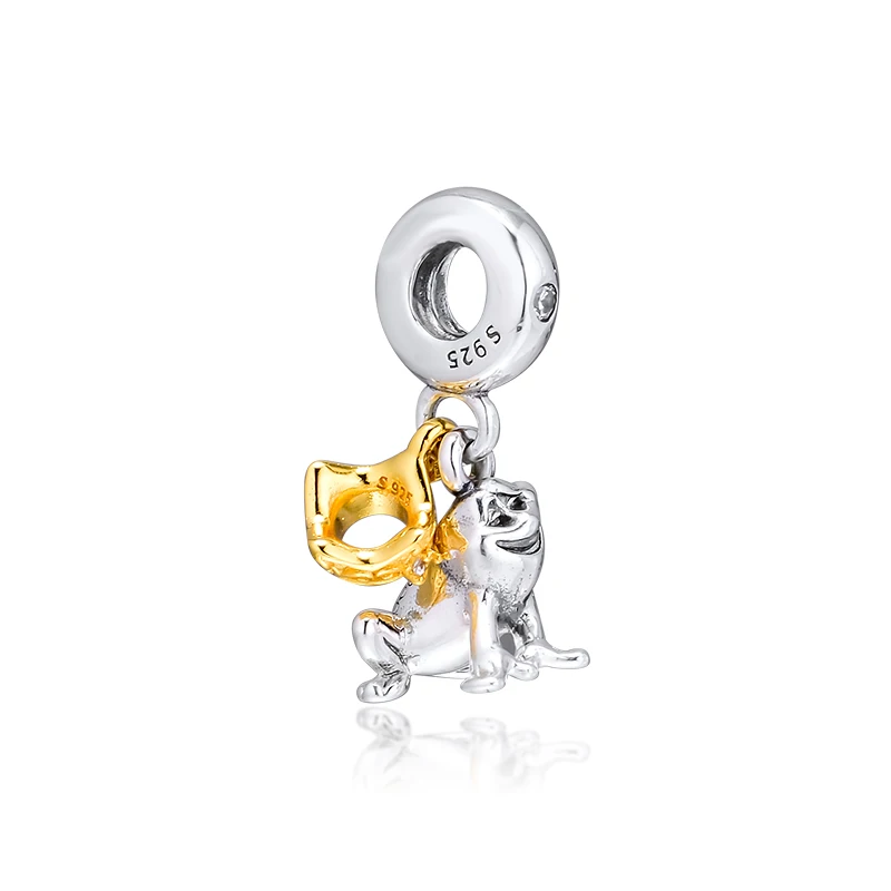 Ckk Argento 925 Dei Monili Della Principessa Tiana Frog Prince Appeso Fascino Misura Originale Bracciali In Argento Sterling Perline