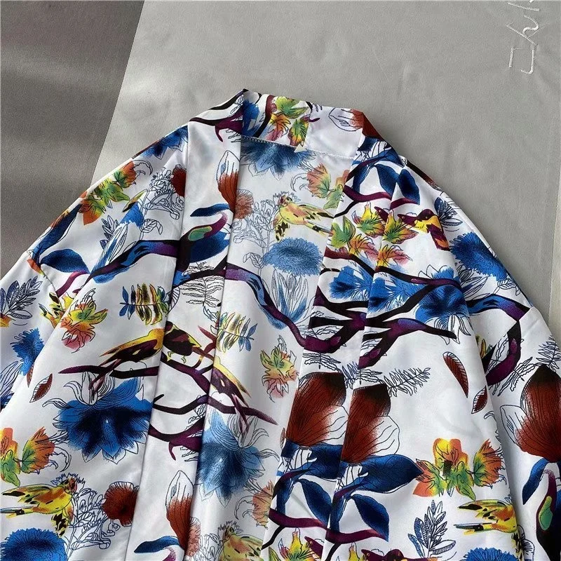 V-hanver Kimono Man Japanse Kleding Yukata Mannelijke Samurai Kostuum Haori Obi Strand Mannen Kimono Vest Japanse Streetwear Jas