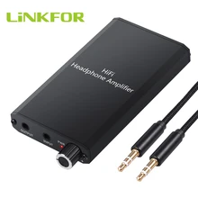 LiNKFOR Portable HiFi Earphone Headphone Amplifier 1000mAH With Two stage gain switch For 10 150 Ohm Headphone Amplifier AMP