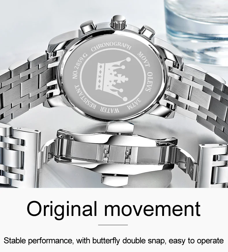OLEVS Tourbillon Style Chronograph Men Watches 2021 Luxury Brand Sport Watch for Men Popular Hot Fashion Quartz Wristwatches