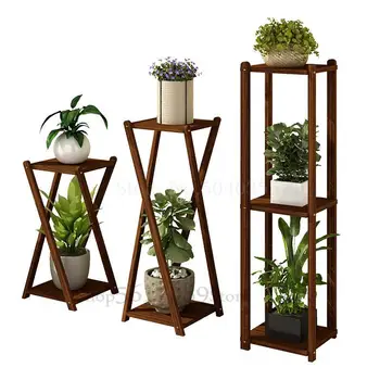 

Solid wood flower shelf multi-storey indoor special living room floor balcony storage shelf frame hanging orchid home floor