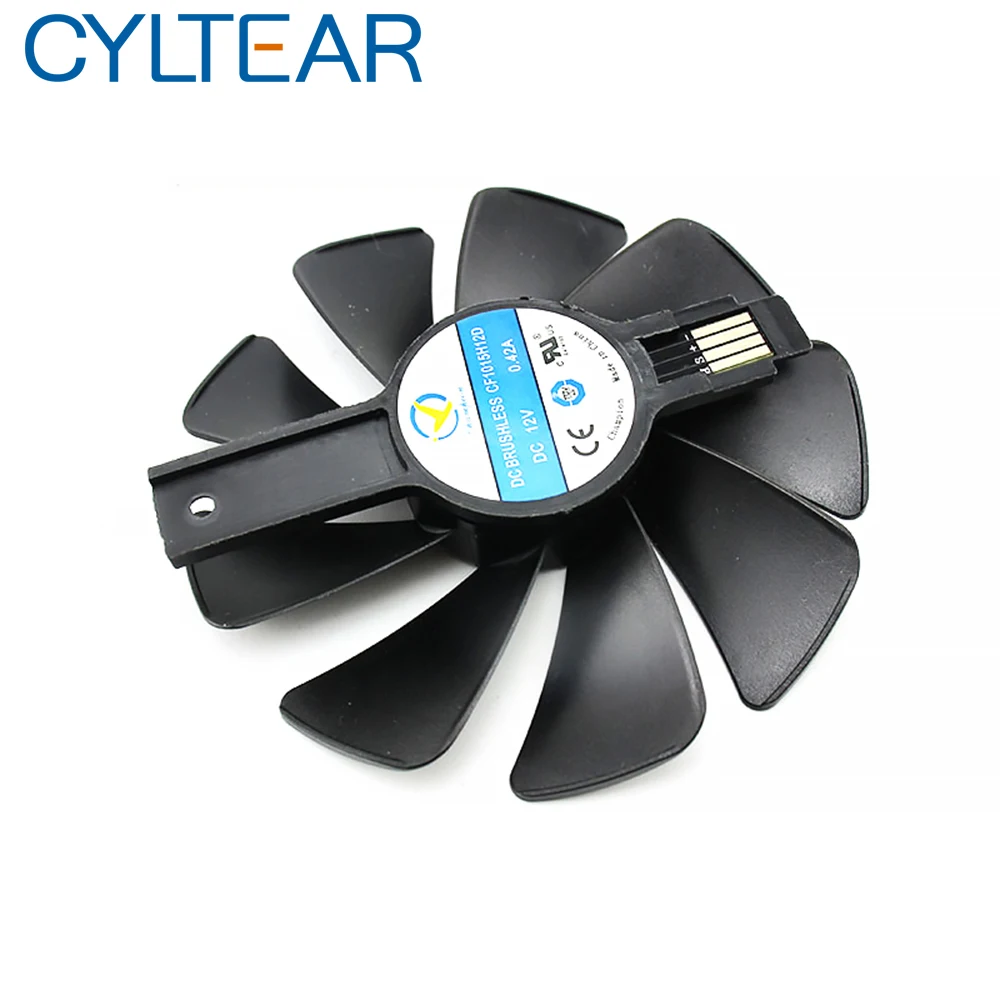 

1PCS 95mm CF1015H12D DC12V Cooler Fan Replace for Sapphire NITRO RX480 8G RX 470 4G GDDR5 RX570 4G / 8G D5 RX580 8G OC