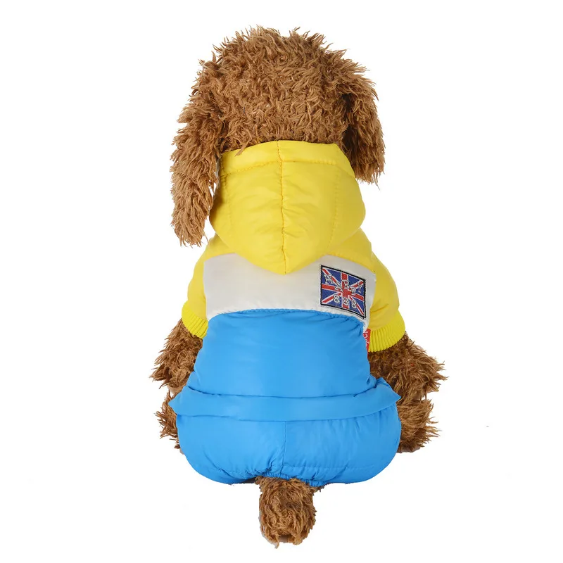 Одежда для собак зимнее теплое пальто для животных для маленьких собак водонепроницаемые куртки с капюшоном для щенков Комбинезоны для чихуахуа французская одежда для бульдога
